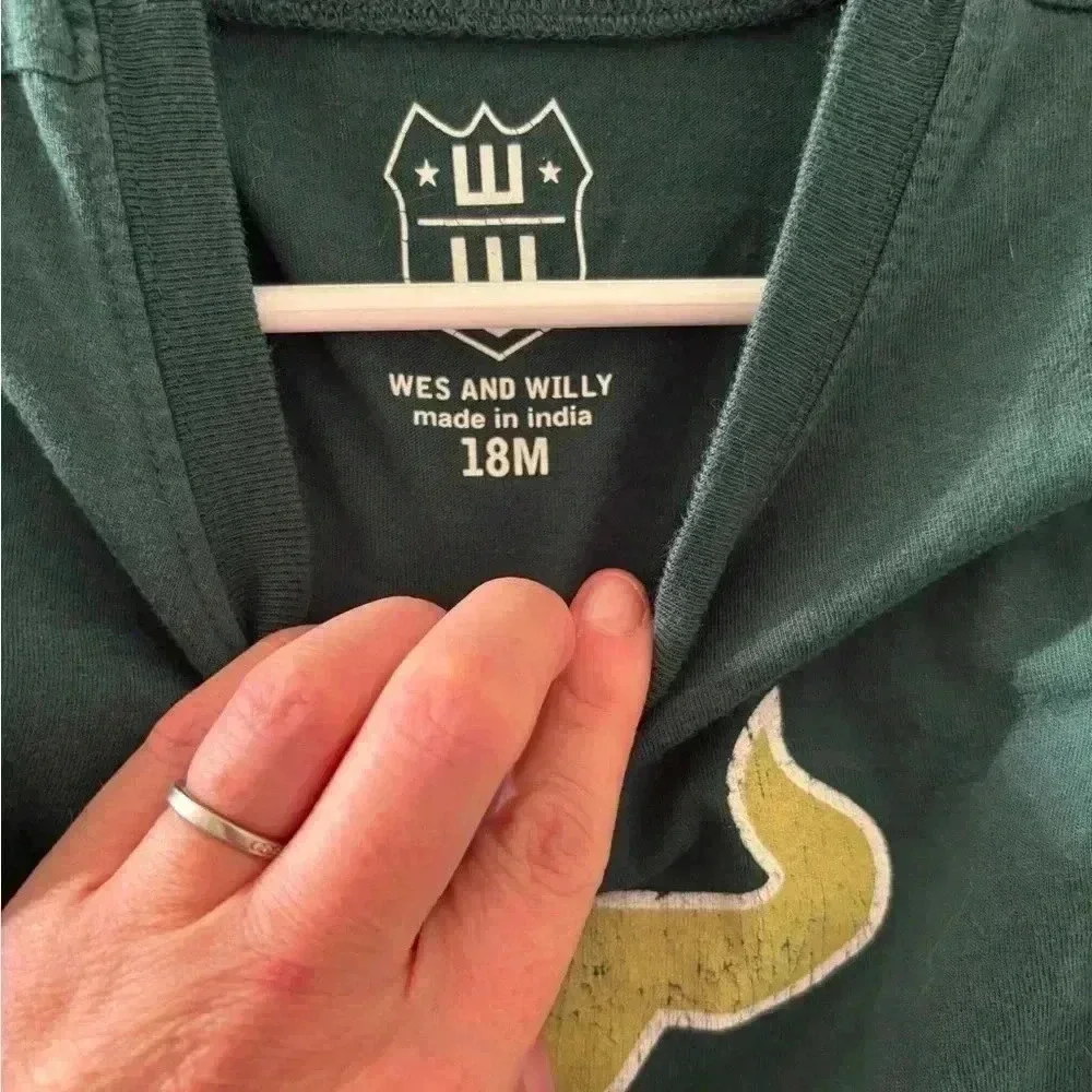 3xNWOT Game-side USF 18mo onesies. Discount w bundling!
